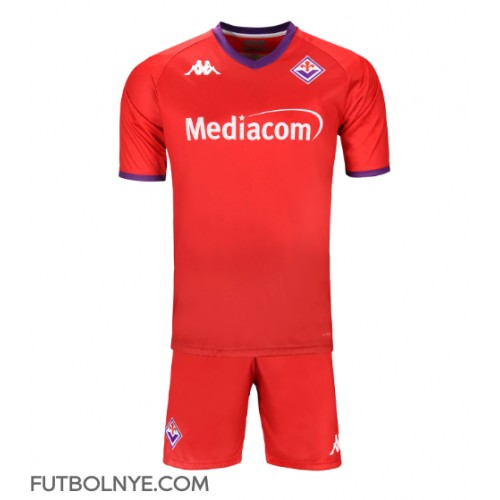 Camiseta Fiorentina Tercera Equipación para niños 2024-25 manga corta (+ pantalones cortos)